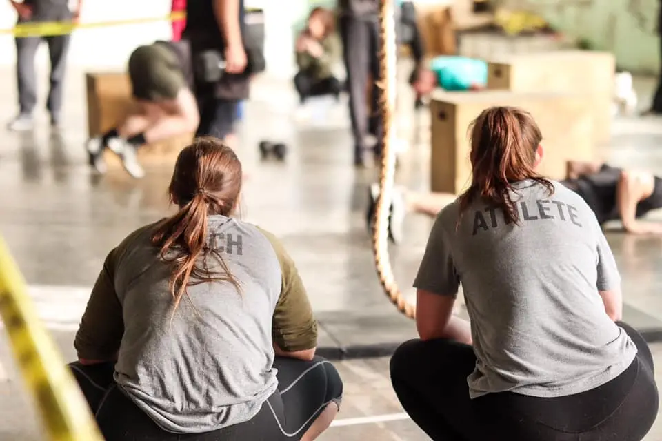 Dr Devynne and one of her athletes at a CrossFit competition